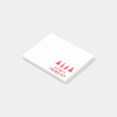 Fröhlich und schwanger zu Weihnachten Post-it Klebezettel (angewinkelt)