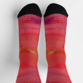 Fröhlich und strahlend Buntes Mixed-Media-Design Socken (Oben)