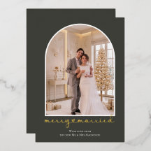 Fröhlich und verheiratet Personalisiertes Foto für