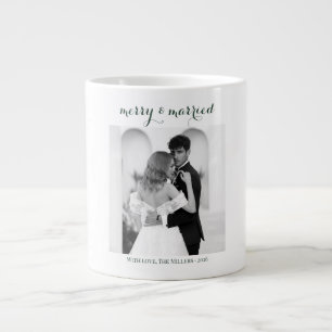 Fröhlich & Verheiratet - Personalisierter Weihnach Jumbo-Tasse