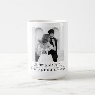 Fröhlich & Verheiratet - Personalisierter Weihnach Kaffeetasse