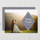 Fröhlich verheiratetes feiertagskarte (Vorne/Hinten)