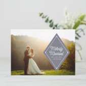 Fröhlich verheiratetes feiertagskarte (Stehend Vorderseite)