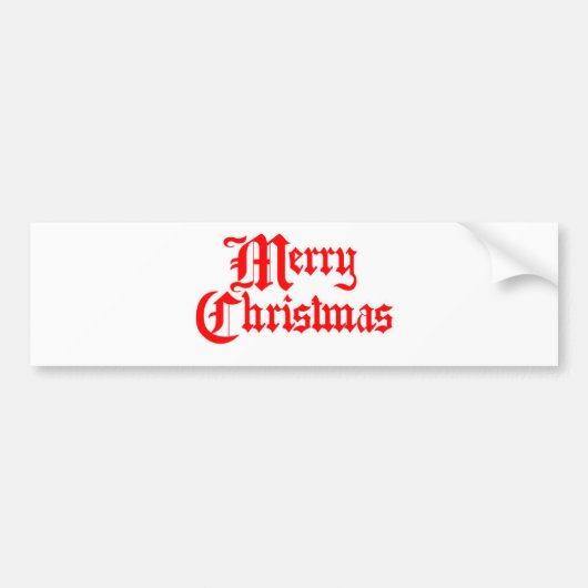 Fröhlich-Weihnachten Autoaufkleber (Vorne)