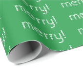 "FROHLICH!" Weihnachts-Verpackungspapier Geschenkpapier (Rolleneckpunkt)