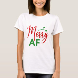 Fröhlich wie F*** Funny Christmas Weihnachten Weih T-Shirt