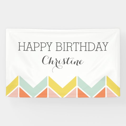 fröhlich Zickzack Banner (Horizontal)