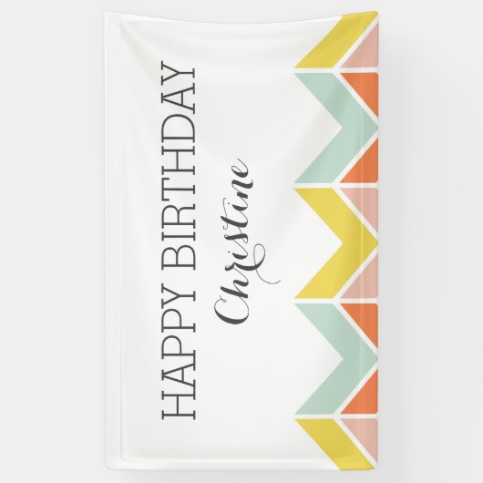 fröhlich Zickzack Banner (Vertikal)