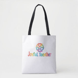 Fröhlich Zusammen – Glückliche Herzen T-Shirt Tasche