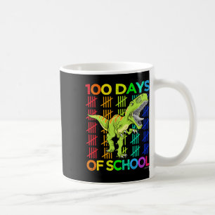 Fröhliche 100 Schultage für Kinder Jungen Dinosaur Kaffeetasse