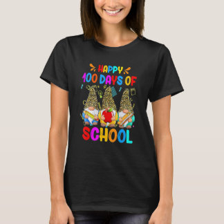 Fröhliche 100 Schultage Gnome Lehrer Kinder 2 T-Shirt