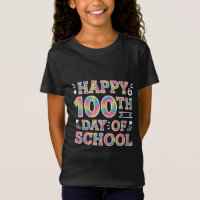 Fröhliche 100. Schultags-Tie-Dye-Regenbogen 100 Ta