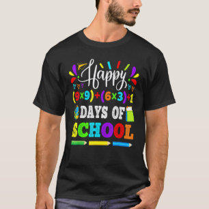 Fröhliche 100 Tage Schule 100. Mathe-Gleichung Leh T-Shirt