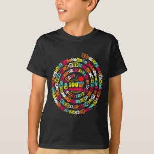 Fröhliche 100 Tage Schule Lustiger Mathelehrer Kin T-Shirt