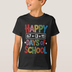 Fröhliche 100 Tage Schule Mathe-Gleichung Lehrer K T-Shirt