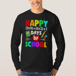 Fröhliche 100 Tage Schulfach Mathe Formel 100 Tage T-Shirt