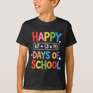 Fröhliche 100 Tage Schulfach Mathe-Gleichung 100. T-Shirt