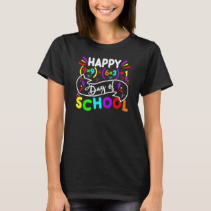 Fröhliche 100 Tage Schulfach Mathematik Formel 100 T-Shirt