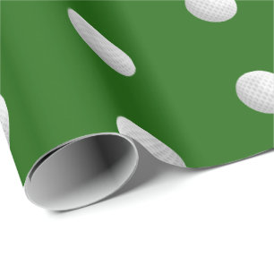 Fröhliche 20. Geburtstag Golfbälle Geschenkpapier