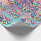 fröhliche 3D Geschenkpapier (Ecke)
