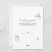 Fröhliche 4 Fotos sammeln Weihnachtsfeiertag Feiertagskarte (Rückseite)