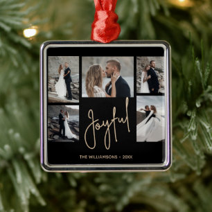 FRÖHLICHE 5 Foto Weihnachten Ornament Aus Metall