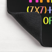 Fröhliche 67 Schultage Mathelehrer Schüler Sechs Mousepad (Ecke)