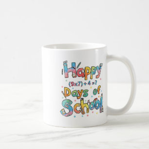 Fröhliche 67 Tage Schulfach Mathe-Gleichung Lehrer Kaffeetasse