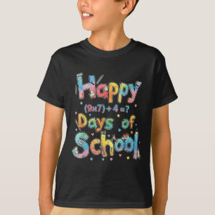 Fröhliche 67 Tage Schulfach Mathe-Gleichung Lehrer T-Shirt