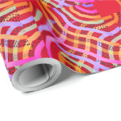 Fröhliche - Abstrakte Farben Geschenkpapier (Rolleneckpunkt)