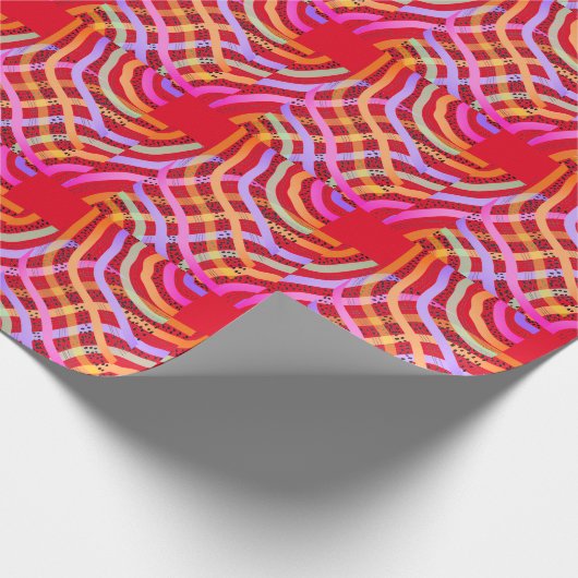 Fröhliche - Abstrakte Farben Geschenkpapier (Ecke)