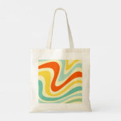 Fröhliche Abstrakte Motif Tote Tasche (Rückseite)