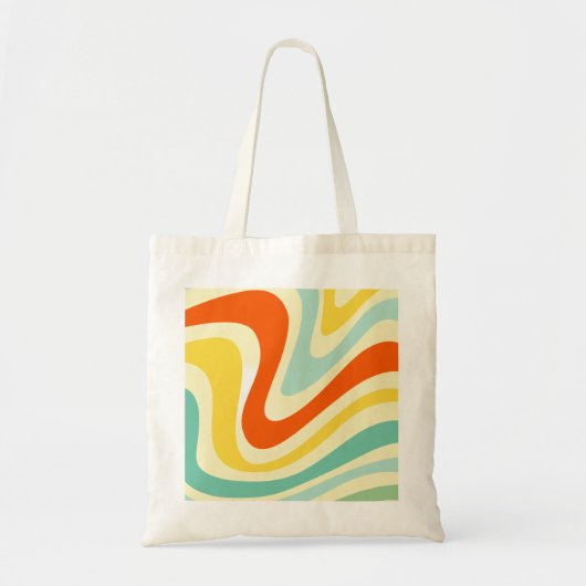 Fröhliche Abstrakte Motif Tote Tasche (Vorne)
