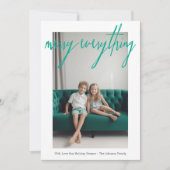 Fröhliche Alles Moderne Weihnachten 4 Foto bunt (Vorderseite)