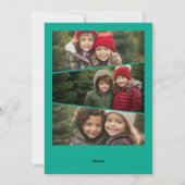 Fröhliche Alles Moderne Weihnachten 4 Foto bunt (Rückseite)