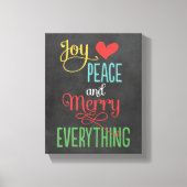 Fröhliche alles Schwarze Chalkboard farbenfrohe Fe Leinwanddruck (Vorderseite)