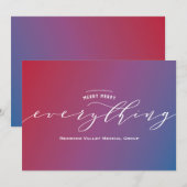 Fröhliche Alles-Verlauf-Weihnachtskarte Feiertagskarte (Vorne/Hinten)