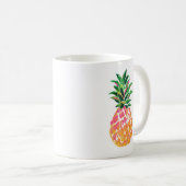 Fröhliche Ananas-Tasse Kaffeetasse (VorderseiteRechts)