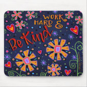 Fröhliche Arbeit hart und freundlich Mousepad (Vorne)