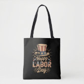 Fröhliche Arbeitsday-Patriotismusfeier Tasche (Vorderseite)