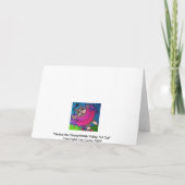 Fröhliche ausflippende feiertagskarte (Rückseite)