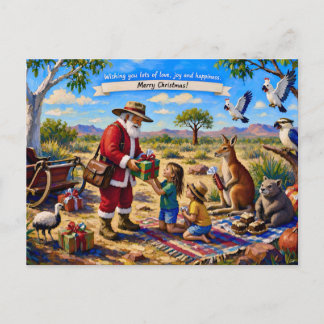 ~ FRÖHLICHE AUSTRALISCHE Weihnachtsgrüße ~ Feiertagspostkarte