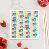 Fröhliche Balloons Celebration Paper Teller Serviette (Beispiel)