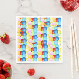 Fröhliche Balloons Celebration Paper Teller Serviette