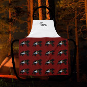 Fröhliche Bärenliebhaber Country Style Schürze