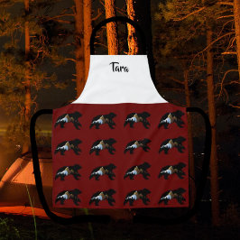 Fröhliche Bärenliebhaber Country Style Schürze