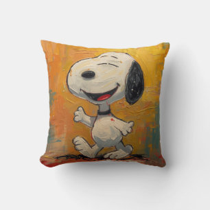 Fröhliche Beagle-Hund-Pop-Art-Malerei Kissen