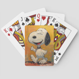 Fröhliche Beagle-Hund-Pop-Art-Malerei Spielkarten
