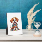 Fröhliche Beagle Lichter Fotoplatte (Seite)