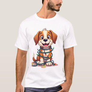 Fröhliche Beagle-Lichter T-Shirt